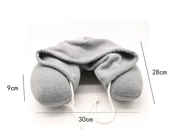 Airplane Neck Pillow with Hood - Everything Travel